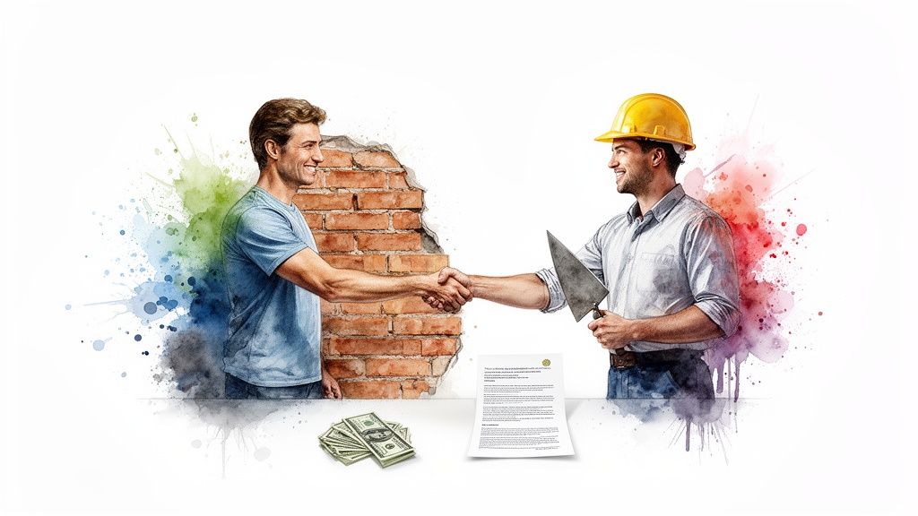 Can I Legally Hire Someone for Small Masonry Repairs Under $500 Construction Deal