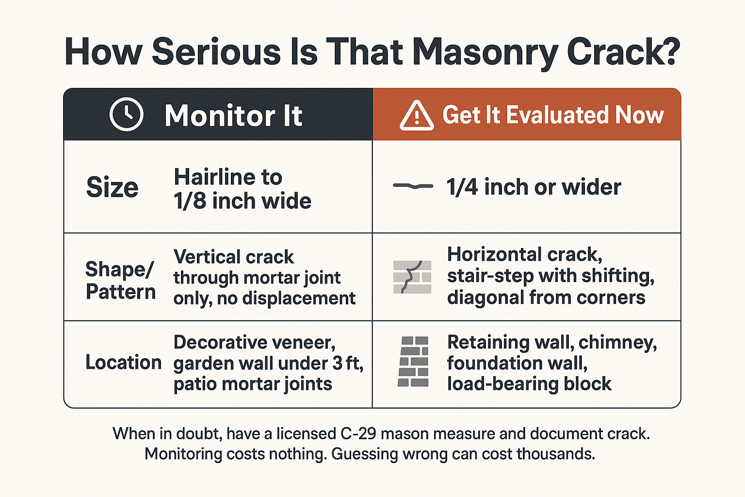 How Do You Know If a Masonry Crack Actually Needs Repair?
