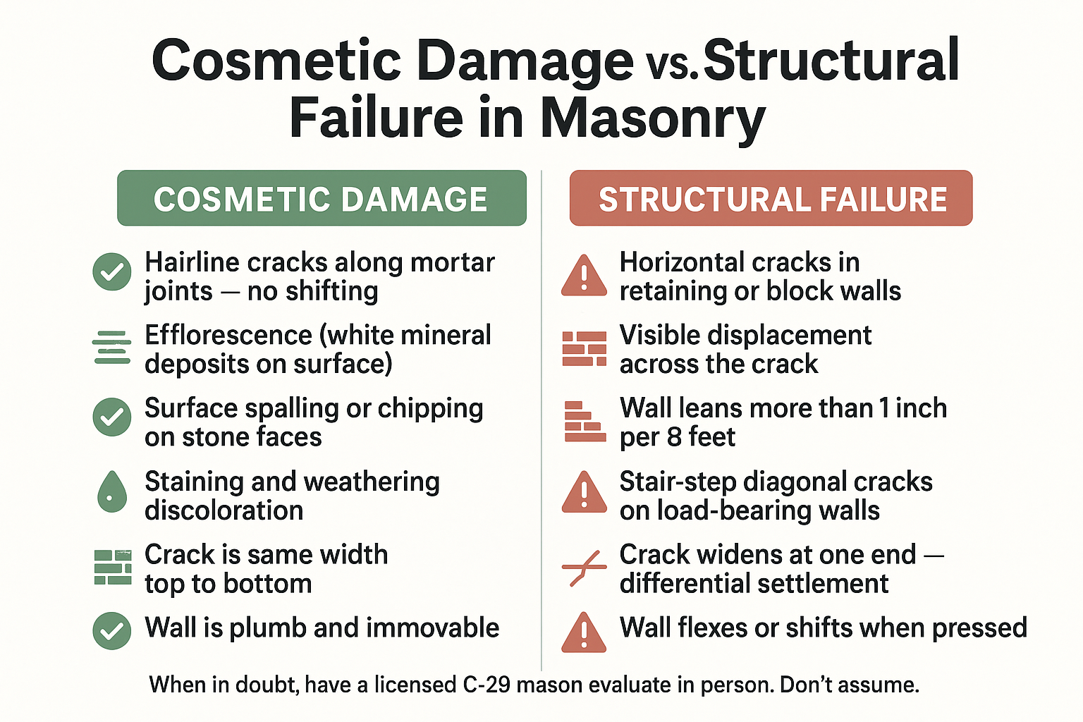 The Real Difference Between Cosmetic Damage and Structural Failure in Masonry