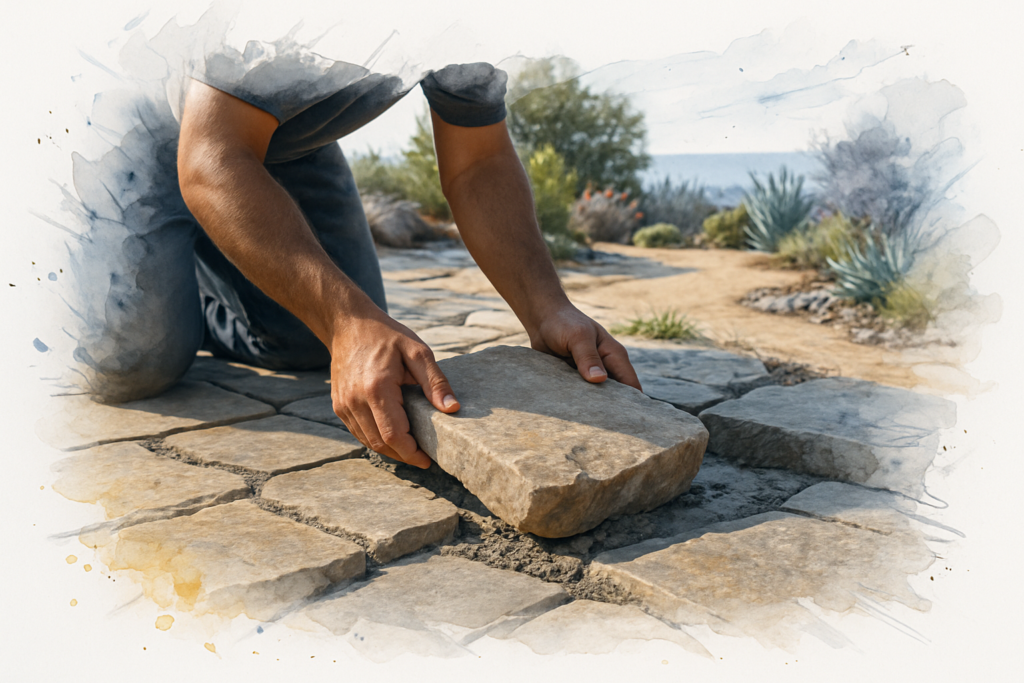 What Separates Custom Stonework From Off-the-Shelf Hardscape